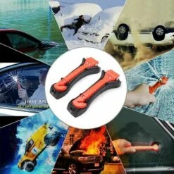 Marteaux De Secours , Marteau Brise-vitre Et Coupe 2 En 1 Brise Vitre Coupe Ceinture Voiture Brise Vitre D'urgence 2pcs -Pas Cher Pro Bricoleur Magasin 57297554 5