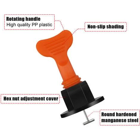 SWANEW Système De Nivellement De Carreaux 110 Pièces Pack Entretoises De Niveleurs De Carreaux Réutilisables Pour La Construction 3 SWANEW Système De Nivellement De Carreaux 110 Pièces Pack Entretoises De Niveleurs De Carreaux Réutilisables Pour La Construction – Image 3