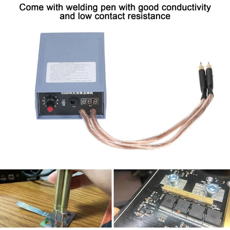 Soudeuse Par Points 5000W Machine De Soudage Par Points Portable Haute Puissance Portable 0-800A Soudeurs Réglables Actuels Pour Batterie 18650 Prise UE 3 Soudeuse Par Points 5000W Machine De Soudage Par Points Portable Haute Puissance Portable 0-800A Soudeurs Réglables Actuels Pour Batterie 18650 Prise UE – Image 3