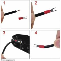 5 En 1 Pince à Sertir à Cosses Pour Connecteurs Isolés Et Non Isolés Avec 1 Tournevis Et Sac Outil Sertissage Cable -Pas Cher Pro Bricoleur Magasin 58574608 5