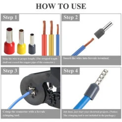 Lilaris 1800 Pcs Boîtes à Bornes Sertir Isolées Embouts De Câblage Câble De Cosses 0,5-10,00 Mm² Pour Pince Électricien 7 Lilaris 1800 Pcs Boîtes à Bornes Sertir Isolées Embouts De Câblage Câble De Cosses 0,5-10,00 Mm² Pour Pince Électricien -Pas Cher Pro Bricoleur Magasin 58807748 3