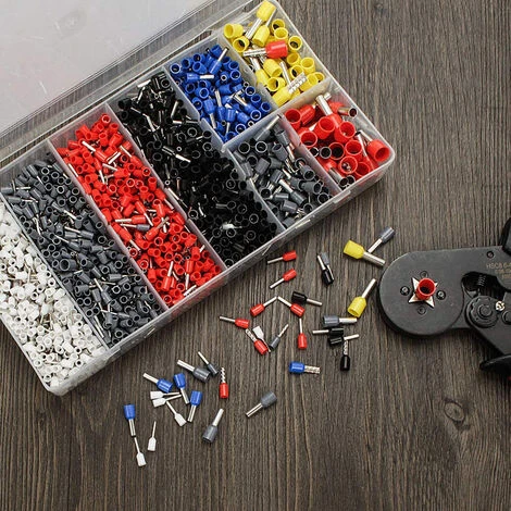 Lilaris 1800 Pcs Boîtes à Bornes Sertir Isolées Embouts De Câblage Câble De Cosses 0,5-10,00 Mm² Pour Pince Électricien 5 Lilaris 1800 Pcs Boîtes à Bornes Sertir Isolées Embouts De Câblage Câble De Cosses 0,5-10,00 Mm² Pour Pince Électricien – Image 5