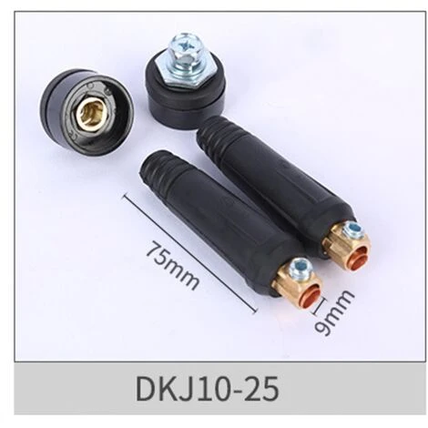 Lilaris DKJ Soudage TIG Câble Panneau Connecteur Et Prise De Panneau Adaptateur Rapide(DKJ10-25 Noir)une Pièce 2 Lilaris DKJ Soudage TIG Câble Panneau Connecteur Et Prise De Panneau Adaptateur Rapide(DKJ10-25 Noir)une Pièce – Image 2