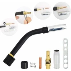 Lilaris 24 Pcs Accessoires Soudage D'usure, 10 Tubes De Contact M6 0.8, 5 Buses, 2 Supports Tube Contact, 3 Ressorts Maintien, 2 Douilles Isolante, 1 Clé, 1 Col De Cygne Pour MIG MAG MB15 Soudeur -Pas Cher Pro Bricoleur Magasin 58807783 3