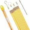 Tire Fil électriques Jeu De Baguettes Fibre De Verre,Kit Rétractable D’installation Pour Cable En Boîtier Plastique 33cmX10 Pièces——VEBTles