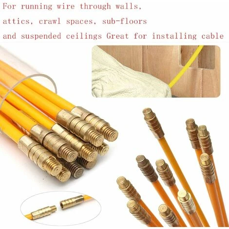 Tire Fil électriques Jeu De Baguettes Fibre De Verre,Kit Rétractable D’installation Pour Cable En Boîtier Plastique 33cmX10 Pièces——VEBTles 3 Tire Fil électriques Jeu De Baguettes Fibre De Verre,Kit Rétractable D’installation Pour Cable En Boîtier Plastique 33cmX10 Pièces——VEBTles – Image 3