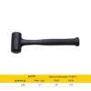 Outil Marteau Antichoc Poignée En Acier En Caoutchouc Poignée Caoutchoutée Marteau D'installation De Carreaux De Sol, Diamètre 30 Mm 340 G
