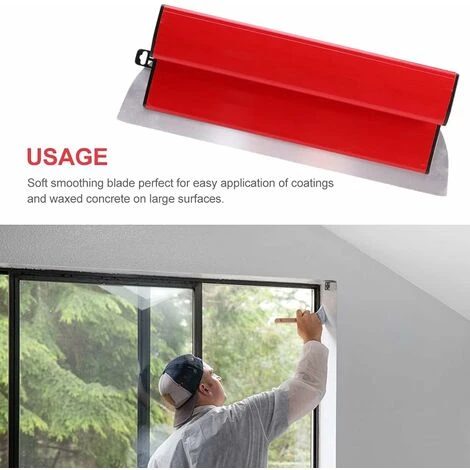 Spatule De Lissage Rapide, Spatule Pour écumoire, Lame Pour Cloison Sèche, Outils De Plâtrage De Mur De Plaque Murale, Truelle De Finition De Peinture Durable(25cm) 2 Spatule De Lissage Rapide, Spatule Pour écumoire, Lame Pour Cloison Sèche, Outils De Plâtrage De Mur De Plaque Murale, Truelle De Finition De Peinture Durable(25cm) – Image 2