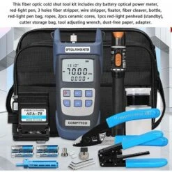 Kit D'outils De Fermeture à Froid à Fibre Optique FTTH Épisseur De Fibre Multifonctionnel Compteur De Puissance Optique Pince à Fil Isolée En Caoutchouc Ensemble De Couperet à Fibre -Pas Cher Pro Bricoleur Magasin 59952827 4