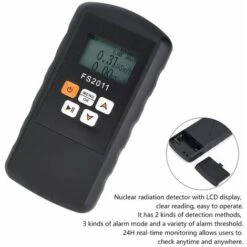 Compteur Geiger,FS2011 β γ χ Ray Gamma Détecteur De Rayonnement Nucléaire Avec écran LCD,2 Méthodes De Détection, 3 Méthodes D'alarme Compteur Geiger Radioactivité -Pas Cher Pro Bricoleur Magasin 61210148 3