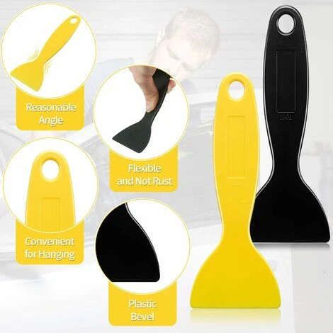 LYCXAMES -- 12 Pièces Couteau à Mastic De Spatule En Plastique, Outil D'Installation D'Autocollants Grattoirs à Peinture Flexibles Pour Retrait De La Résine D'Impression 3D Nettoyant Pour Pellicule De 2 LYCXAMES -- 12 Pièces Couteau à Mastic De Spatule En Plastique, Outil D'Installation D'Autocollants Grattoirs à Peinture Flexibles Pour Retrait De La Résine D'Impression 3D Nettoyant Pour Pellicule De – Image 2