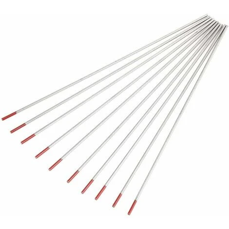 Soudage TIG Electrodes De Tungstène Avec 2% De Thorium WT20 (Rouge) 2,4mm X 150mm 10 Pièces Par Paquet 3 Soudage TIG Electrodes De Tungstène Avec 2% De Thorium WT20 (Rouge) 2,4mm X 150mm 10 Pièces Par Paquet – Image 3