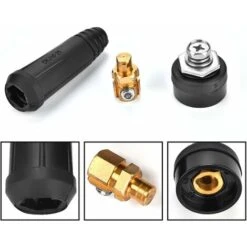 Soudage Câble Panneau Connecteur ，1 Pcs Prise De Panneau Adaptateur Rapide(DKJ10-25 Noir) 56Vingt -Pas Cher Pro Bricoleur Magasin 64935847 3