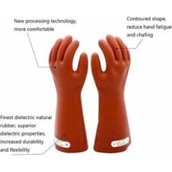 Gants En Caoutchouc Isolé électriques électricien ，12kv Haute Tension De Protection De Protection Des Gants De Protection Isolant Pour Femme De Lineman Femme 56Vingt -Pas Cher Pro Bricoleur Magasin 64936814 3