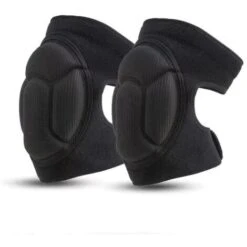 1 Paire De Genouillères De Travail, Genouillères De Jardin De Protection Noires Genouillères Antidérapantes, Anti-Collision, Genouillères De Jardin Multifonctionnelles - Noir