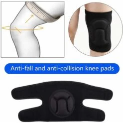 1 Paire De Genouillères De Travail, Genouillères De Jardin De Protection Noires Genouillères Antidérapantes, Anti-Collision, Genouillères De Jardin Multifonctionnelles - Noir -Pas Cher Pro Bricoleur Magasin 65392779 3