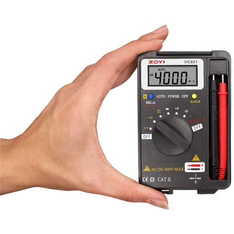 Mini Pocket Multimètre Numérique Voltmètre Ampèremètre Testeur De Résistance Ohm Volt Amp Mètre 4000 Compte 3 Mini Pocket Multimètre Numérique Voltmètre Ampèremètre Testeur De Résistance Ohm Volt Amp Mètre 4000 Compte – Image 3