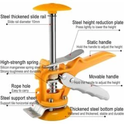 Niveleur De Carrelage 2 Pièces, Niveleur De Carrelage Mural, Outil Auxiliaire De Carrelage -Pas Cher Pro Bricoleur Magasin 65505238 3