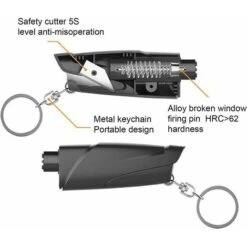 Ensoleillé Marteaux De Sécurité Pour Voiture, Marteau De Sécurité Pour Voiture, Brise-vitre De Voiture, Brise-vitre Avec Outil Coupe-ceinture, Pour Ouvrir Les Vitres De La Voiture En Cas D'urgence -Pas Cher Pro Bricoleur Magasin 65823008 2