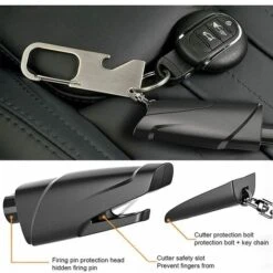 Ensoleillé Marteaux De Sécurité Pour Voiture, Marteau De Sécurité Pour Voiture, Brise-vitre De Voiture, Brise-vitre Avec Outil Coupe-ceinture, Pour Ouvrir Les Vitres De La Voiture En Cas D'urgence -Pas Cher Pro Bricoleur Magasin 65823008 4
