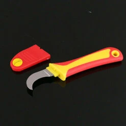 ELLE Couteau D'électricien à Manche Isolé Coupe-câble à Bande Rapide Antimagnétique, (bord De Flexion)