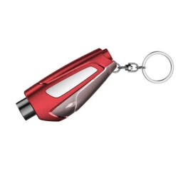 ELLE Porte-clés De Sécurité Marteau De Sécurité De Voiture Outil D'évacuation D'urgence Outil De Survie De Bus, (rouge)