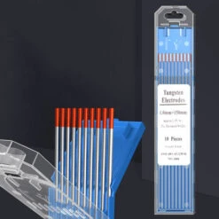 Aiguille De Tungstène, électrode De Tige De Tungstène Pour Machine à Souder à L'arc, (tête Rouge 1.0X150, 10 Pièces/boîte)