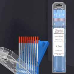 Aiguille De Tungstène, électrode De Tige De Tungstène Pour Machine à Souder à L'arc, (tête Rouge 1.6X150, 10 Pièces/boîte)