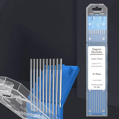 Aiguille De Tungstène Et électrode De Tige De Tungstène Pour Machine à Souder à L'arc, (aiguille Noire Tête Grise 2,0 15010 Pièces/boîte) 1 Aiguille De Tungstène Et électrode De Tige De Tungstène Pour Machine à Souder à L'arc, (aiguille Noire Tête Grise 2,0 15010 Pièces/boîte)