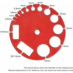 Manuelle Abisolierzange, 24AWG-0AWG Effiziente Und Einfache Manuelle Abisolierzange Mit Einstellbarer Tiefe Für Massiv- Und Litzendraht – BR-Life (Kunststoffschale) -Pas Cher Pro Bricoleur Magasin 66359115 3