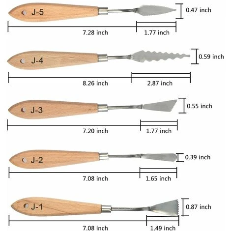 Couteaux à Palette 10Pcs Couteaux à Peindre Acrylique En Acier Inoxydable Avec Poignée Grattoirs à Peinture Kit Pour Peinture à L'huile, Peinture De Couleur, Peinture Acrylique 4 Couteaux à Palette 10Pcs Couteaux à Peindre Acrylique En Acier Inoxydable Avec Poignée Grattoirs à Peinture Kit Pour Peinture à L'huile, Peinture De Couleur, Peinture Acrylique – Image 4