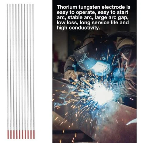Tige D'électrode En Tungstène, Tige Professionnelle En Thorium Tig, 2 % Thorié Pour Machine à Souder Tig, WT20, Rouge (1,6 Mm X 150 Mm) 2 Tige D'électrode En Tungstène, Tige Professionnelle En Thorium Tig, 2 % Thorié Pour Machine à Souder Tig, WT20, Rouge (1,6 Mm X 150 Mm) – Image 2
