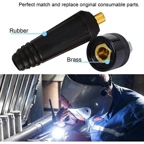 Connecteur TIG Câble De Soudure Panel Socket Set DKJ10-25 & DKZ10-25 Rapide Montage 2pcs 4 Connecteur TIG Câble De Soudure Panel Socket Set DKJ10-25 & DKZ10-25 Rapide Montage 2pcs – Image 4
