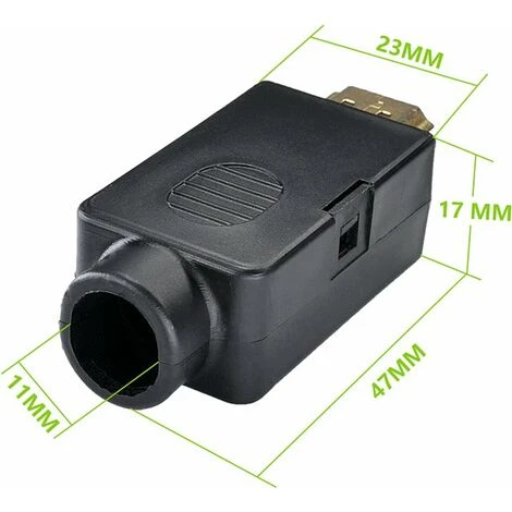 2pcs HDMI Mâle Adaptateur Connecteur De Soudage à La Plaque De Dérivation De Borne De Câblage, Oi-FRIS 3 2pcs HDMI Mâle Adaptateur Connecteur De Soudage à La Plaque De Dérivation De Borne De Câblage, Oi-FRIS – Image 3