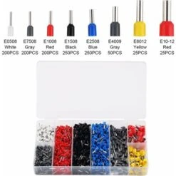 Pince à Sertir Outil De Sertissage Kit AWG23-7/0.25-10mm² Avec 1200 Cosses De Câbles Isolées à Sertir TEENO, Electriques Connecteurs à Sertir Pince électricien Professionnel -Pas Cher Pro Bricoleur Magasin 68152271 3