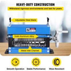 VEVOR Machine A Denuder Manuelle Y-001-2L, Pince A Denuder Manuelle 1-40mm 11 Cavites, Pour Recycler Les Fils De Cuivre/enlever Lisolant En Plastique Et En Caoutchouc Des Fils De Ferraille Intacts -Pas Cher Pro Bricoleur Magasin 69343001 4