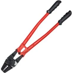 VEVOR Pince à Sertir Hydraulique 24", Pince Coupe Cable Acier Allié, Pince à Sertir 5 Rainures Pour Manchon 1/16'', 3/32'', 1/8'', 5/32"et 3/16"