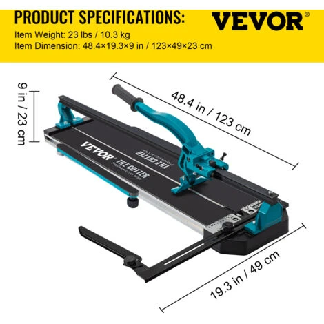 VEVOR Coupe Carrelage 1000mm Coupe-carreaux Grande Tuile Avec Support 6-15mm 1000mm Longueur De Coupe (1000mm) 2 VEVOR Coupe Carrelage 1000mm Coupe-carreaux Grande Tuile Avec Support 6-15mm 1000mm Longueur De Coupe (1000mm) – Image 2