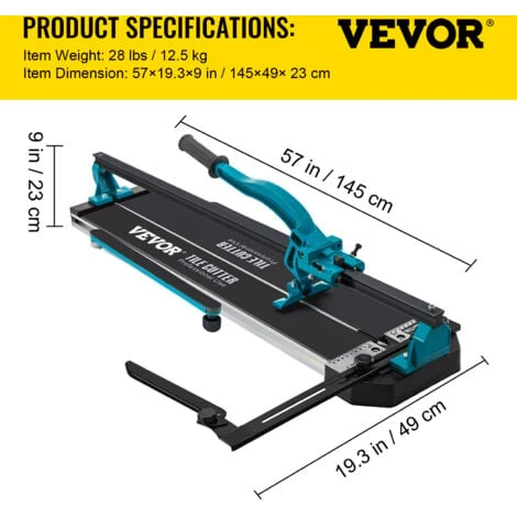 VEVOR Coupe Carrelage Manuel 1200 Mm Coupe-Carreaux, Epaisseur De Coupe 6-15 Mm Coupeur De Carrelage Reglable Robuste Avec Positionnement Laser Professionnel Pour Couper Ceramique Carreaux Porcelaine 2 VEVOR Coupe Carrelage Manuel 1200 Mm Coupe-Carreaux, Epaisseur De Coupe 6-15 Mm Coupeur De Carrelage Reglable Robuste Avec Positionnement Laser Professionnel Pour Couper Ceramique Carreaux Porcelaine – Image 2