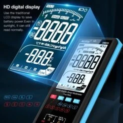 Multimètre Numérique MESTEK Testeur Electrique Digital Voltmètre Automatique 10000 Comptes TRMS Ampèremètre Ohmmètre Température CC/CA Tension Courant Capacité Résistance Diode Continuité Fréquence 7 Multimètre Numérique MESTEK Testeur Electrique Digital Voltmètre Automatique 10000 Comptes TRMS Ampèremètre Ohmmètre Température CC/CA Tension Courant Capacité Résistance Diode Continuité Fréquence -Pas Cher Pro Bricoleur Magasin 70196940 3