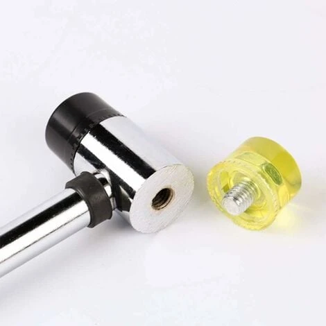 Rubber Hammer Double Head Mounting Hammer Double Sided Mallet Diameter 35 Mm Aluminium Hammer Tools Repair Kit (Black) X 1 Products For Home/Garden 2 Rubber Hammer Double Head Mounting Hammer Double Sided Mallet Diameter 35 Mm Aluminium Hammer Tools Repair Kit (Black) X 1 Products For Home/Garden – Image 2