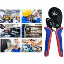 GP Pince à Sertir Les Cosses De Tubes Capacité De Sertissage 0.08-16mm² Pince à Sertir Les Cosses De Tubes Noir, Rouge Et Bleu -Pas Cher Pro Bricoleur Magasin 70541771 3