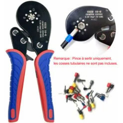 GP Pince à Sertir Les Cosses De Tubes Capacité De Sertissage 0.08-16mm² Pince à Sertir Les Cosses De Tubes Noir, Rouge Et Bleu -Pas Cher Pro Bricoleur Magasin 70541771 4