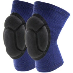 GP Genouillères Professionnelles Pour Le Travail,Genoux Confortable Pour Sols Abrasifs Pour Gardning Et Construction Danse,1 Paire Élastique Mousse Anti Choc Taille Unique Bleu M(Tour De Jambe 34-42cm)