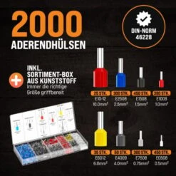 Pince à Sertir 1200 Cosses électriques Sertissage Embouts Câbles Outil Bricolage Crimper Pince Pour Terminaux -Pas Cher Pro Bricoleur Magasin 71588339 3