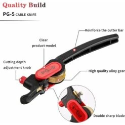 Dénudeur à Roue à Rochet, Dénudeur De Câble Du Couteau PG-5 Pour 25mm Comm/PVC/LV -Pas Cher Pro Bricoleur Magasin 72515660 3