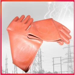 Gants De Travail Gants ��lectriciens En Caoutchouc Couverture De S��curit��,gants Isol��s 12kv��Quantit�� : 1 Ensemble�� -Pas Cher Pro Bricoleur Magasin 73210953 5