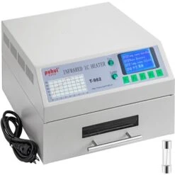 VEVOR Machine De Soudage Par Refusion T-962/T-962A SMD Four A Refusion 800W Station De Soudage Ecran LCD Temperature 0-280 Zone De Soudure 180x235mm Poste A Souder A Refusion Pour Circuits Imprimes BGA T-962