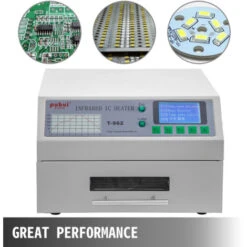 VEVOR Machine De Soudage Par Refusion T-962/T-962A SMD Four A Refusion 800W Station De Soudage Ecran LCD Temperature 0-280 Zone De Soudure 180x235mm Poste A Souder A Refusion Pour Circuits Imprimes BGA T-962 -Pas Cher Pro Bricoleur Magasin 73769034 3