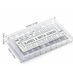 GDRHVFD 1000Pcs Micro Lunettes En Forme De Lunettes De Soleil Mini Assortiment Vis Montre écrou Kit De Réparation Pour Vis En Acier Inoxydable -Pas Cher Pro Bricoleur Magasin 74081817 4